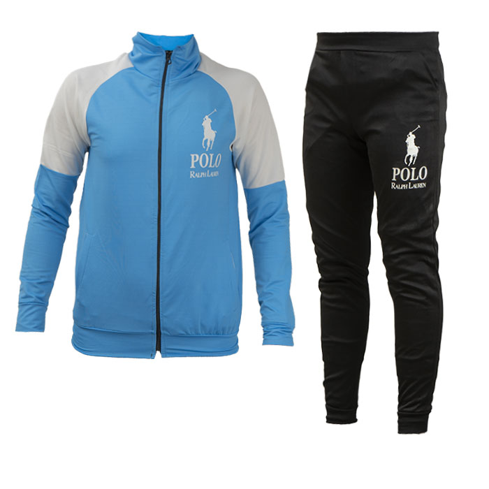 ست سوییشرت شلوار polo مردانه آبی روشن مدل Zarya