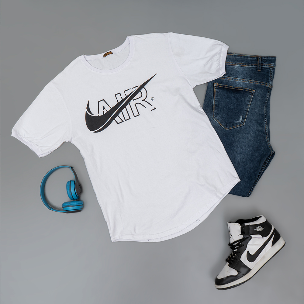 تیشرت مردانه NIKE AIR سفید مدل ROKO