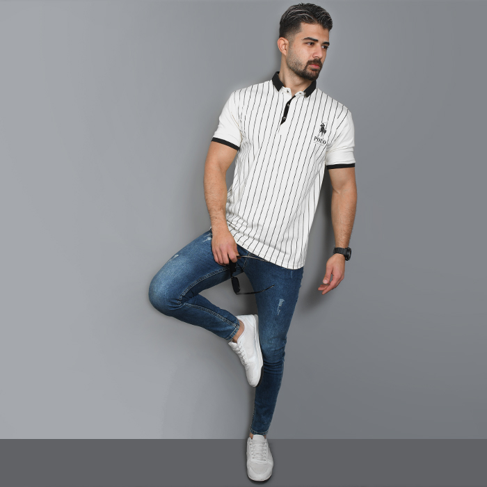 تیشرت مردانه سفید مدل MONO