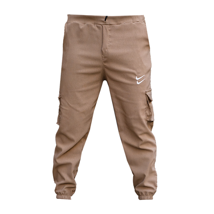 شلوار اسلش دو نایک خاکی مردانه مدل 2Nike