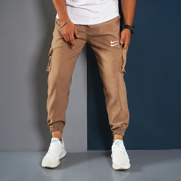 شلوار اسلش دو نایک خاکی مردانه مدل 2Nike
