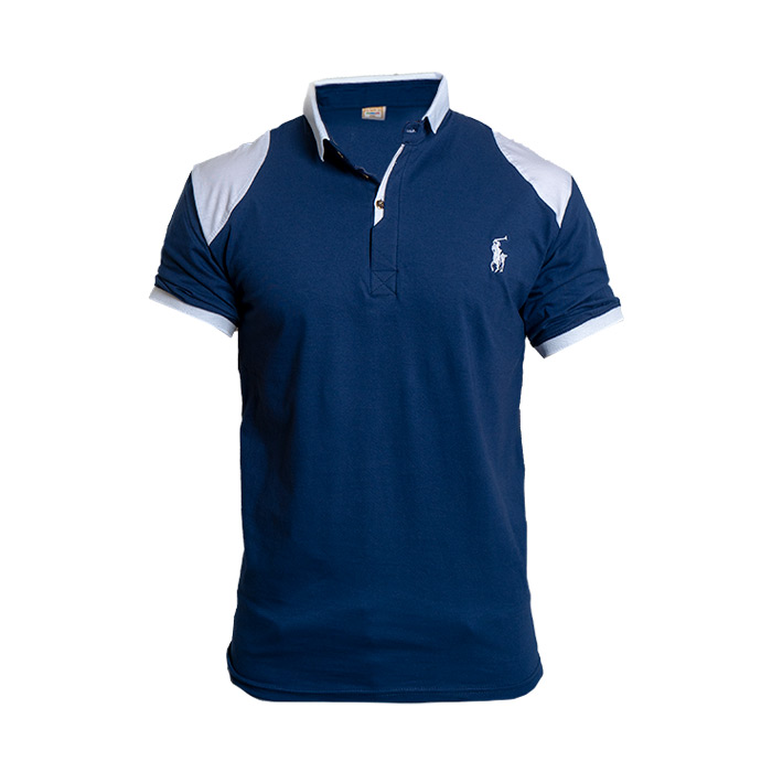 تیشرت Polo آبی مردانه مدل HAKO