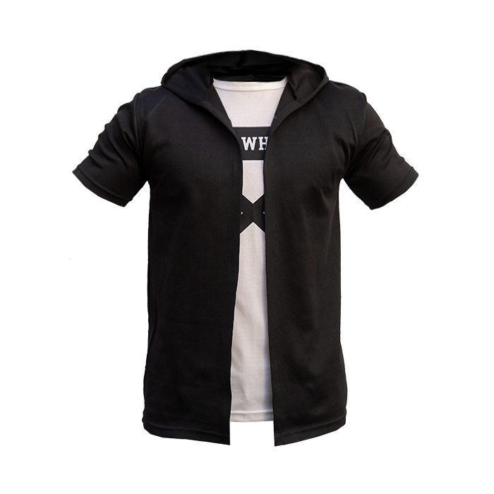 هودی مردانه مشکی سفید مدل Off White
