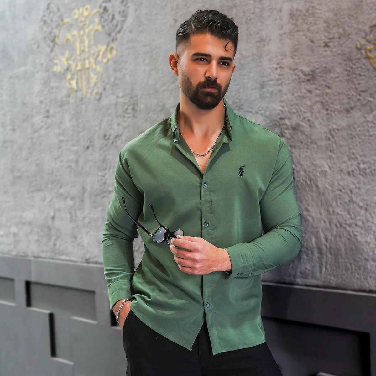 پیراهن شویدی مردانه مدل Fendi
