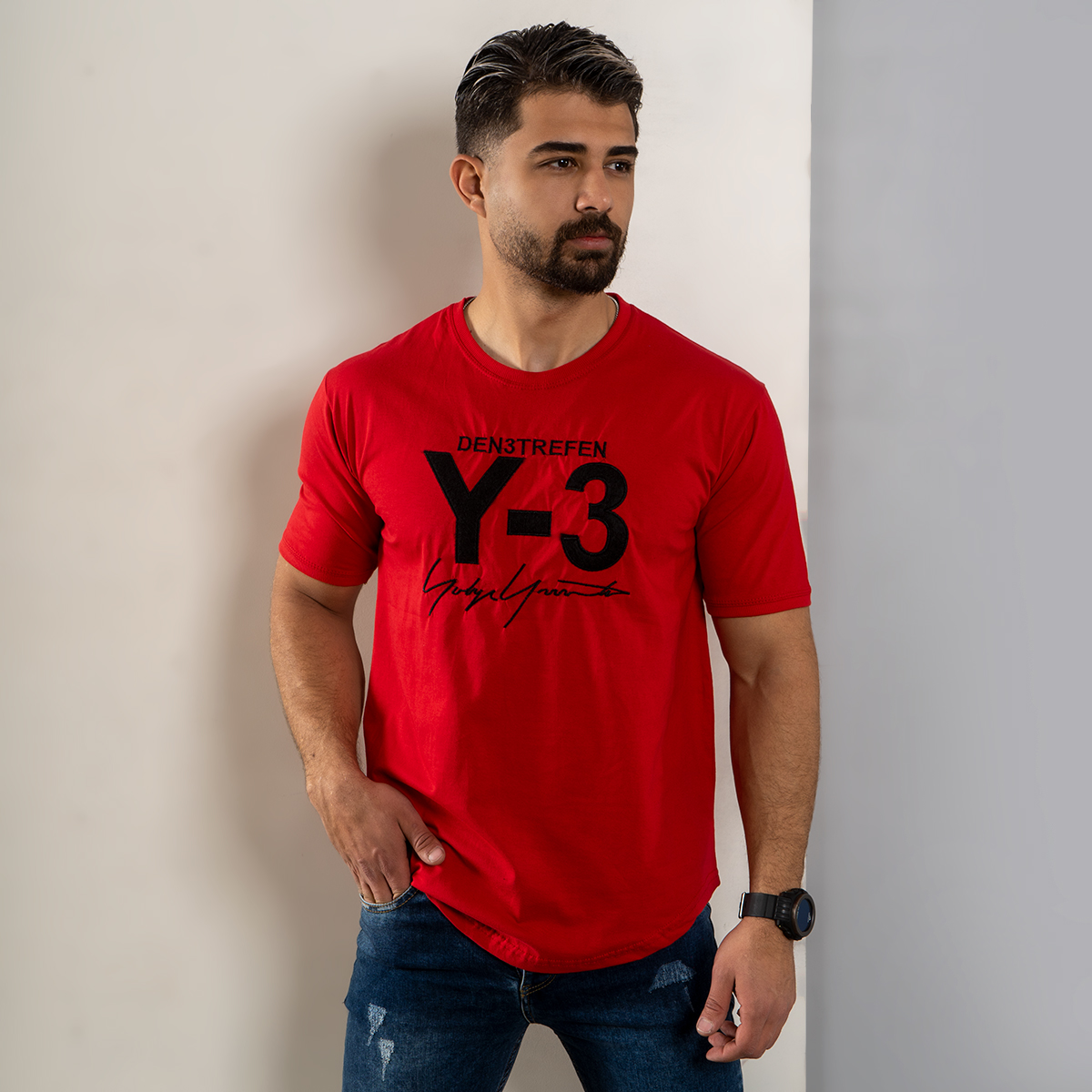 تیشرت Y-3 قرمز مردانه مدل savin