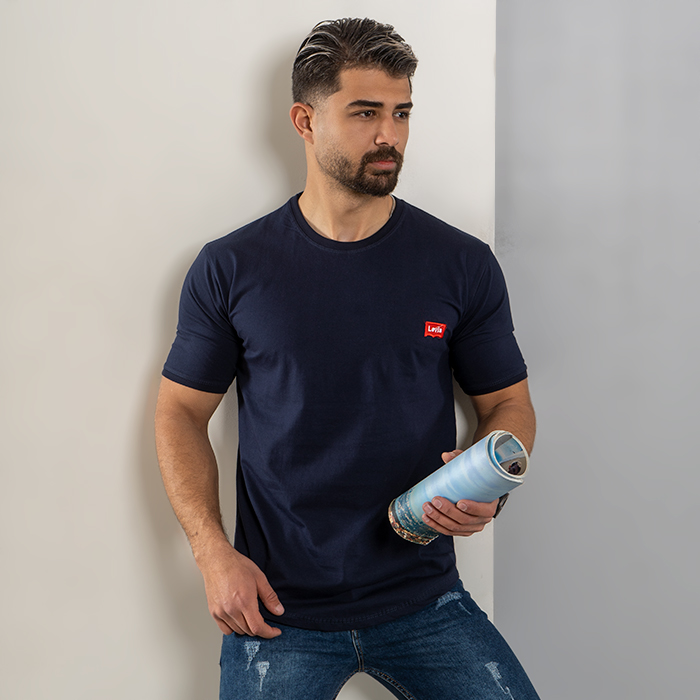 تیشرت مردانه سرمه ای مدل Levis