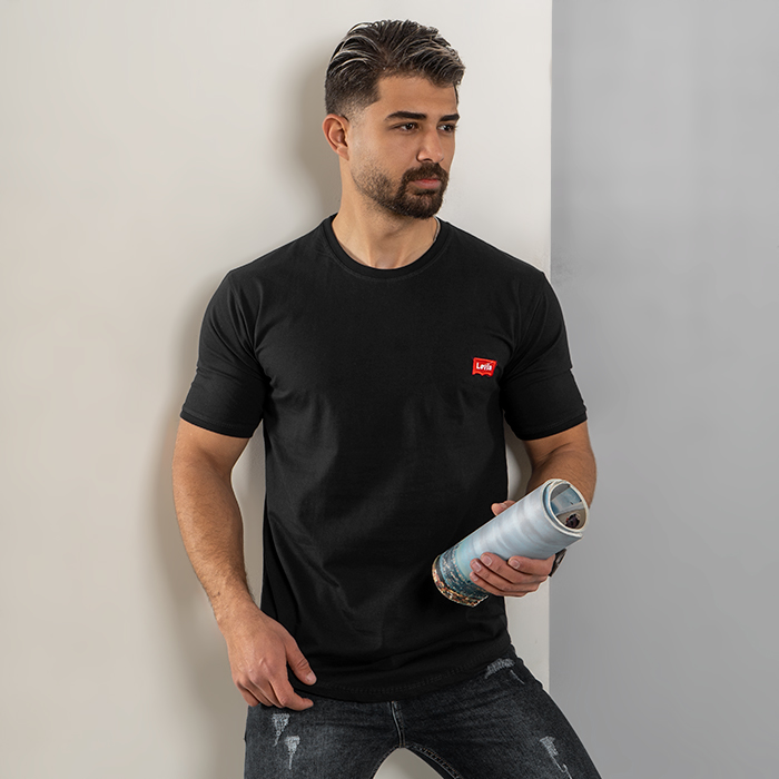 تیشرت مردانه مشکی مدل Levis