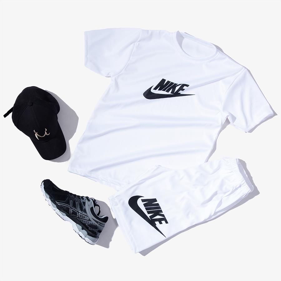 ست تیشرت شلوارک NIKE سفید مردانه مدل Sarox