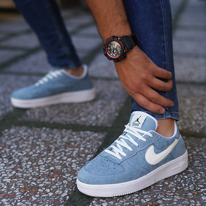 کفش Air Jordan مردانه آبی سفید مدل Raya