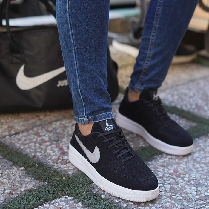 کفش Air Jordan مردانه مشکی طوسی مدل Raya