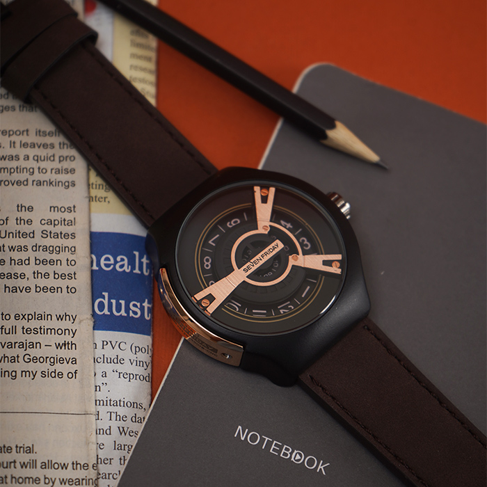 ساعت sevenfriday مشکی طلایی مدل Ratio