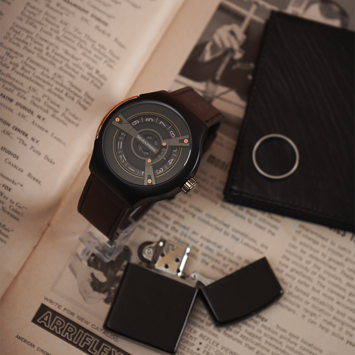 ساعت sevenfriday قهوه ای مشکی مدل Ratio