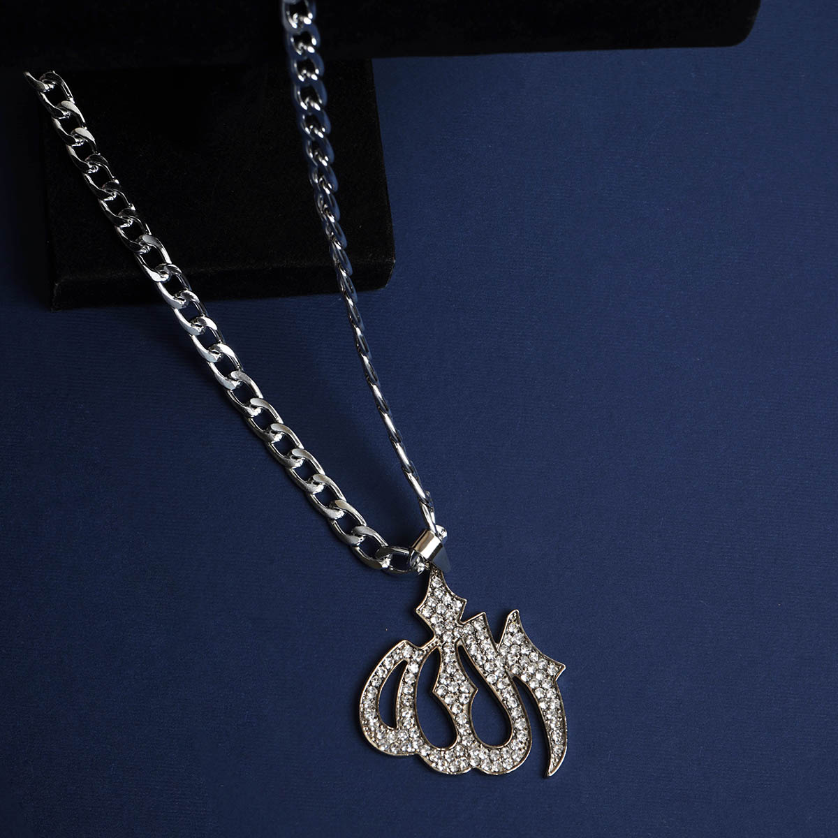گردنبند نقره ای مدل Allah