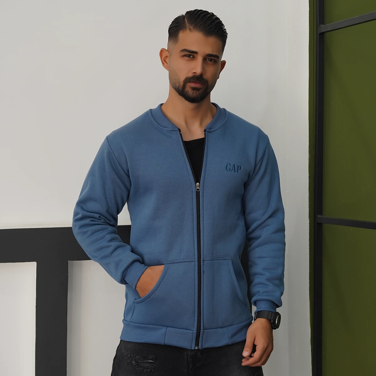 سوییشرت مردانه آبی مدل GAP