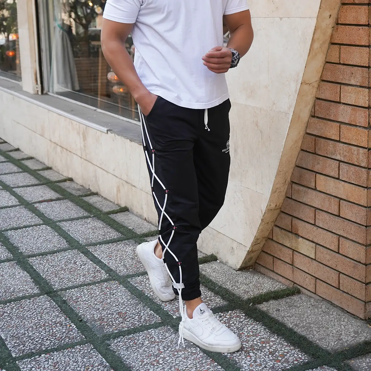شلوار مشکی مردانه مدل PHILIPP PLEIN