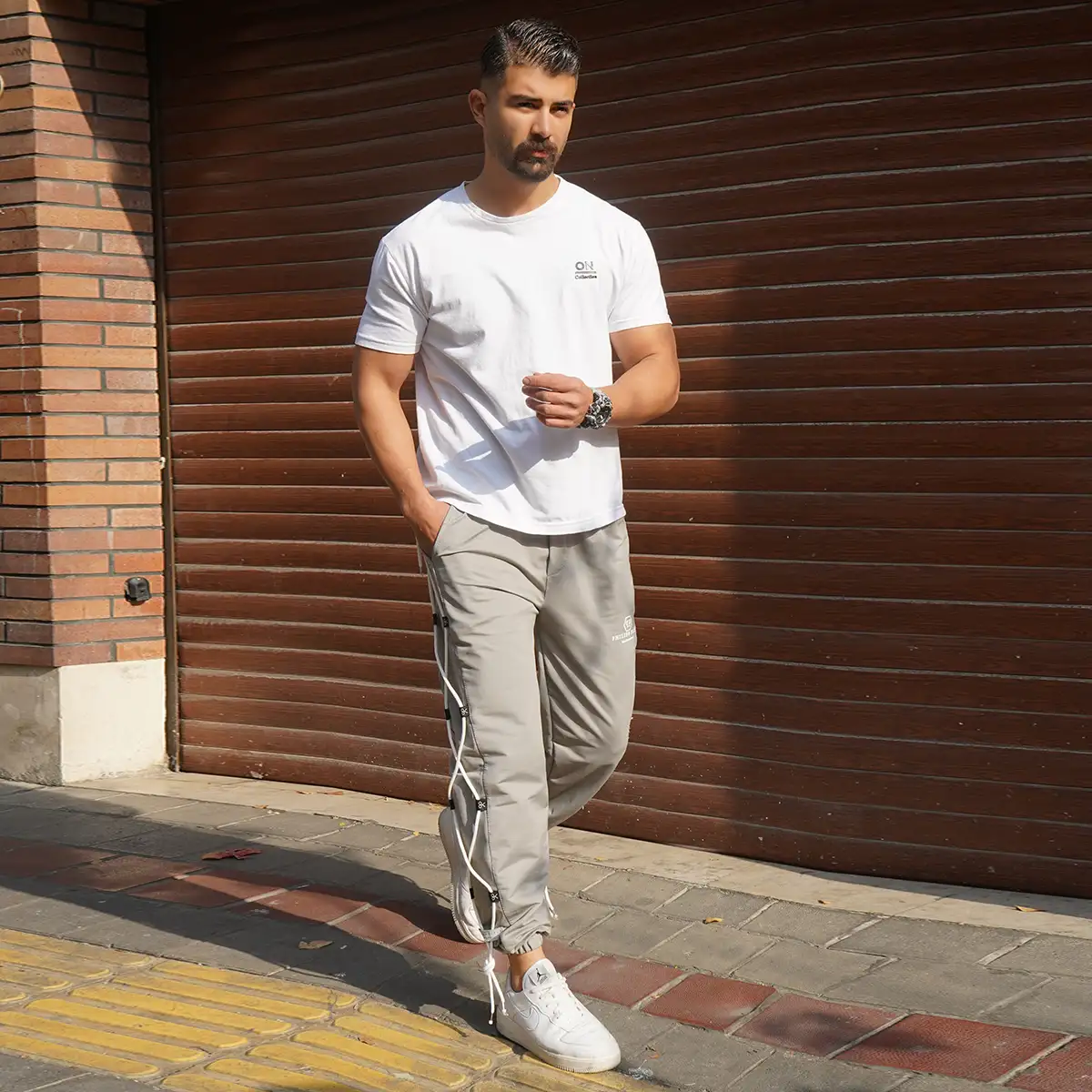 شلوار طوسی مردانه مدل PHILIPP PLEIN
