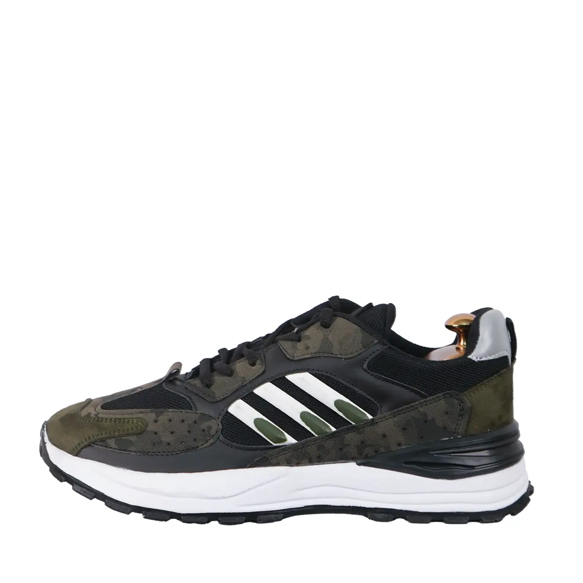 کفش ورزشی مردانه مشکی سبز ( چریکی ) Adidas مدل Toka