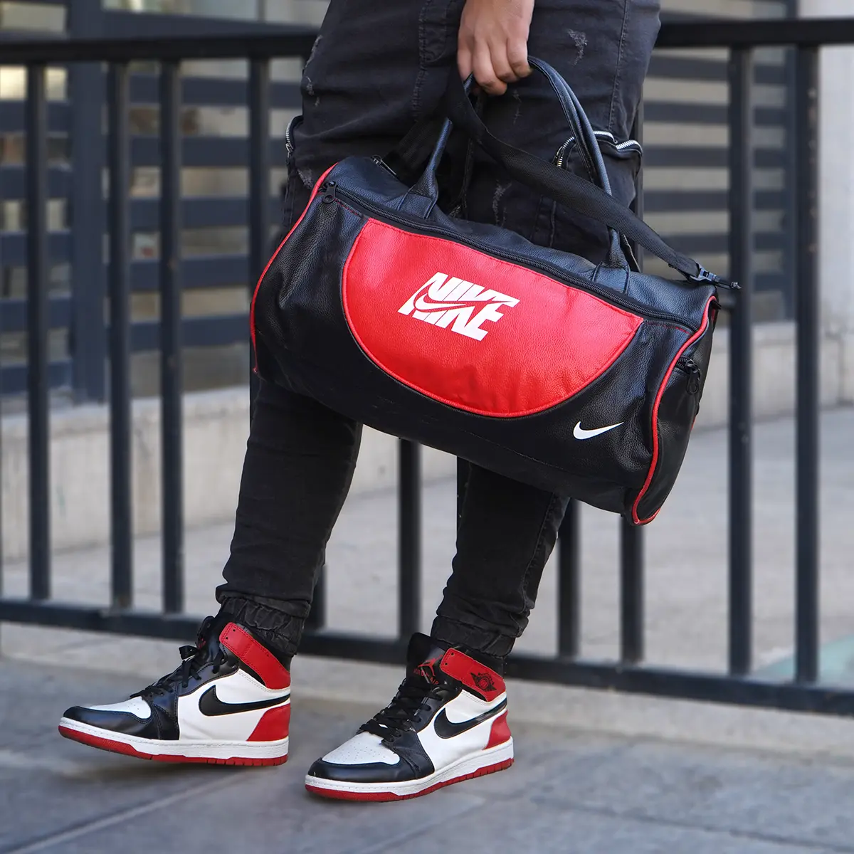 کیف ورزشی Nike مشکی قرمز مدل N32
