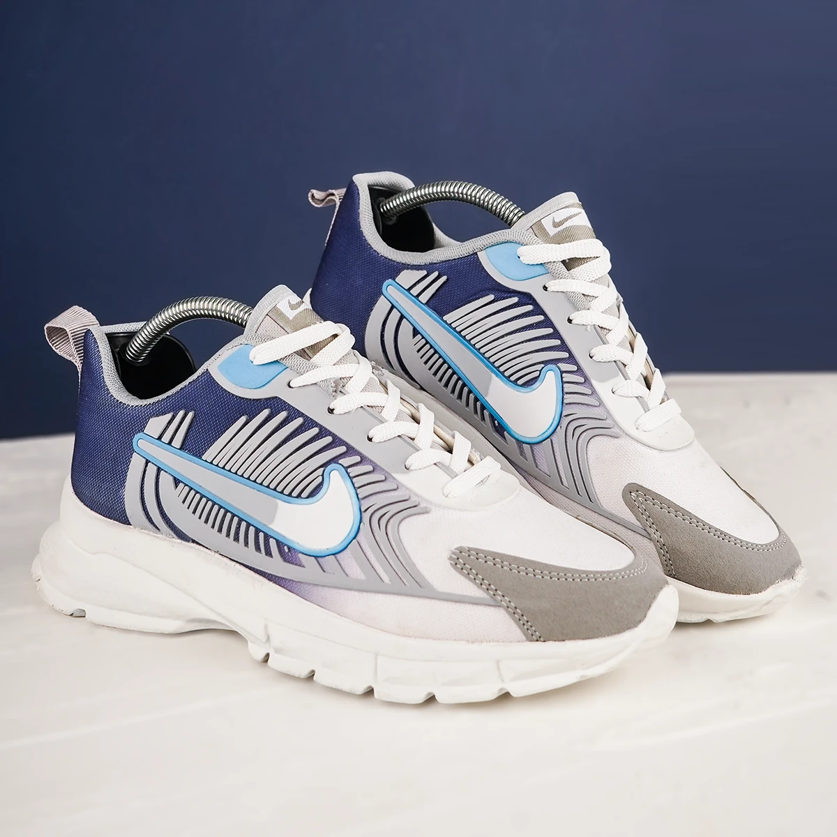 کفش ورزشی مردانه نایک طوسی آبی مدل مدل Farhan