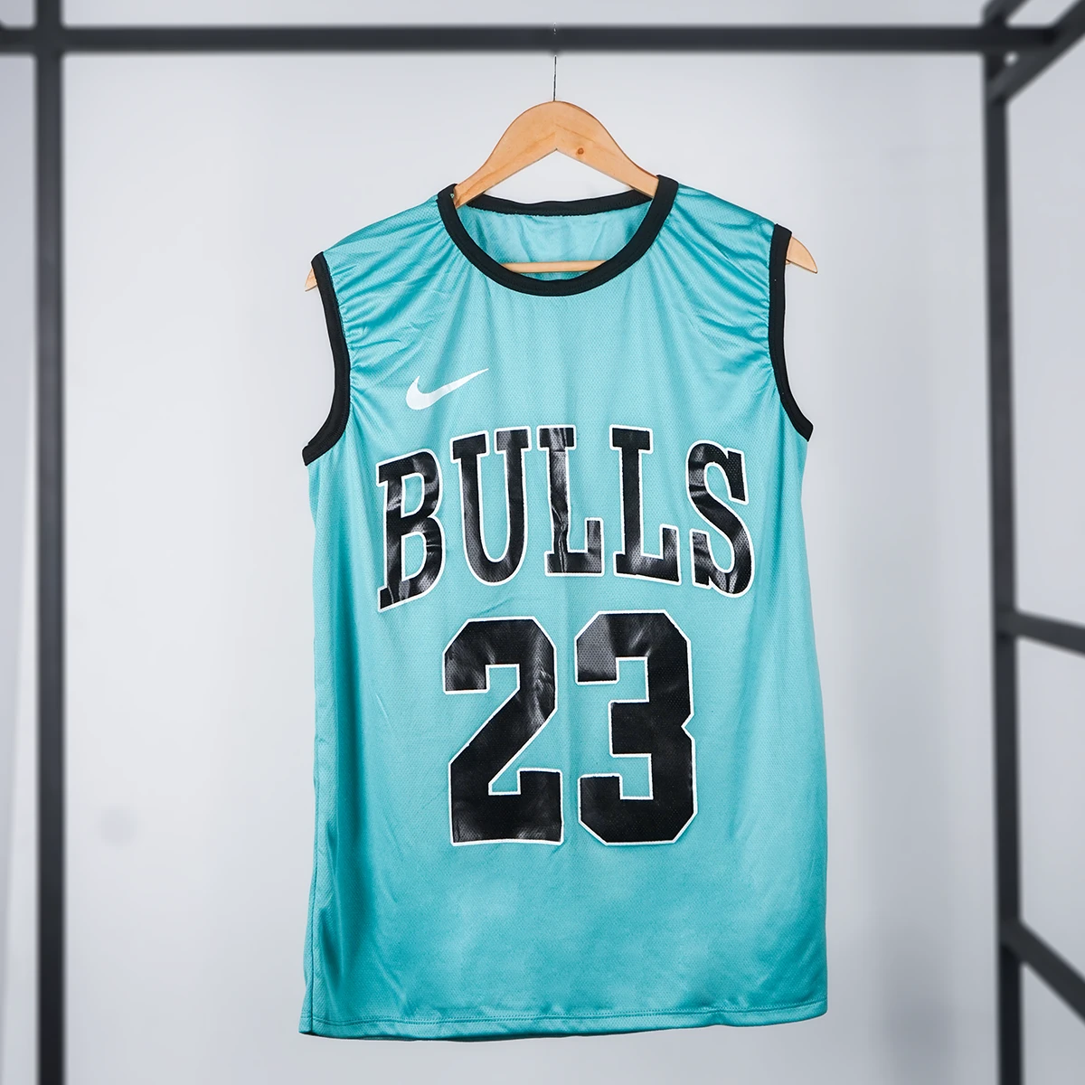 ست رکابی شلوارک سبز مردانه مدل bulls 23