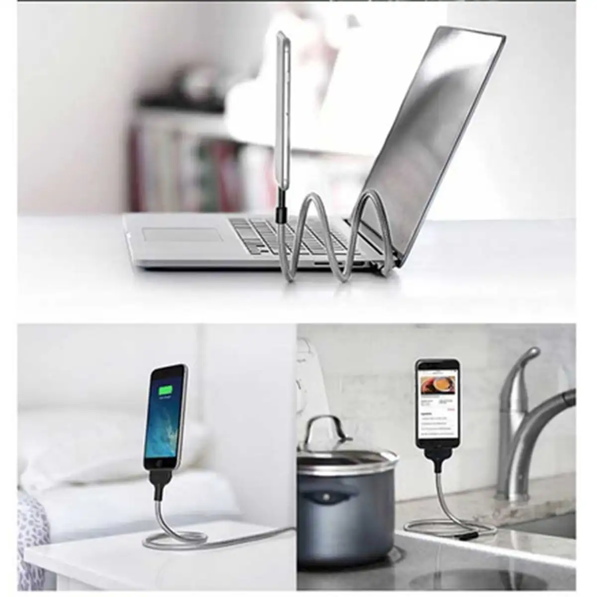 کابل نگهدارنده و شارژر موبایل مدل Hand( آیفون)