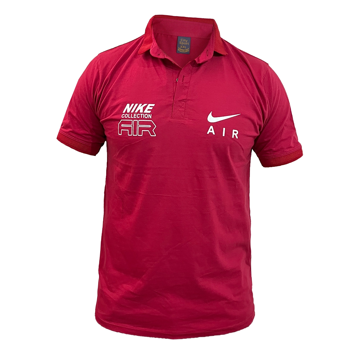 تیشرت مردانه زرشکی مدل nike air collection