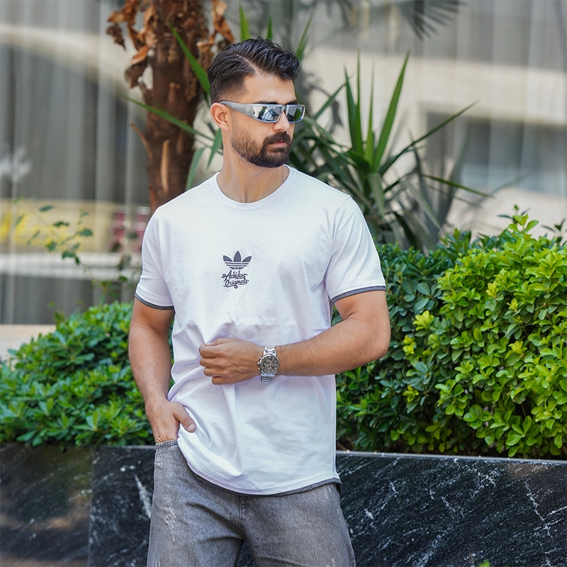 تیشرت مردانه Adidas سفید مدل T60