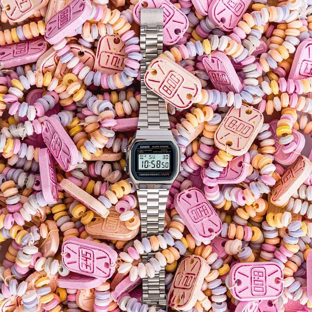 ساعت نقره ای نوستالژی Casio ( مردانه)