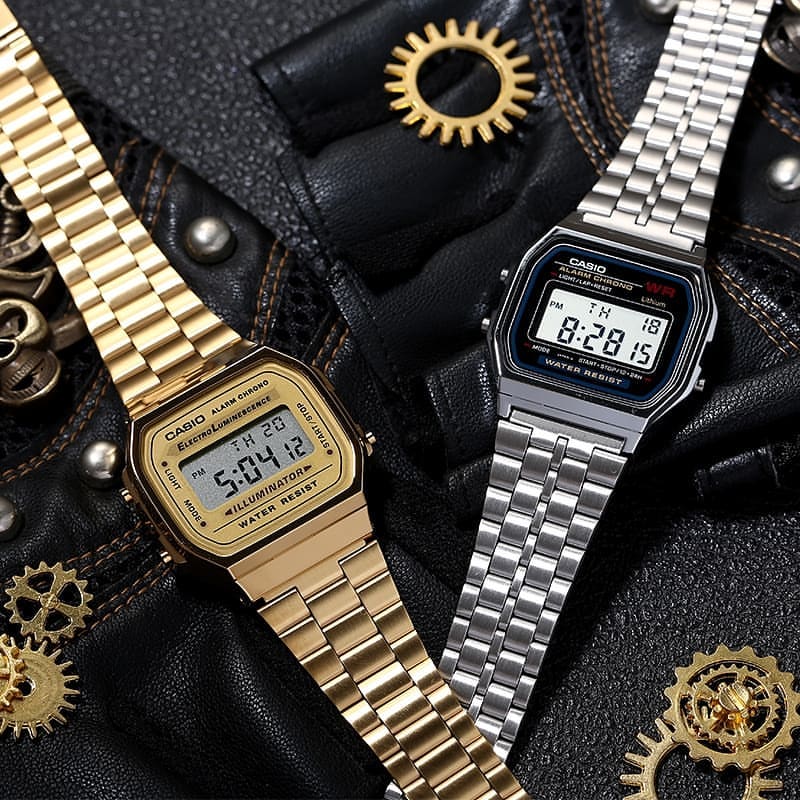 ساعت نقره ای نوستالژی Casio ( مردانه)