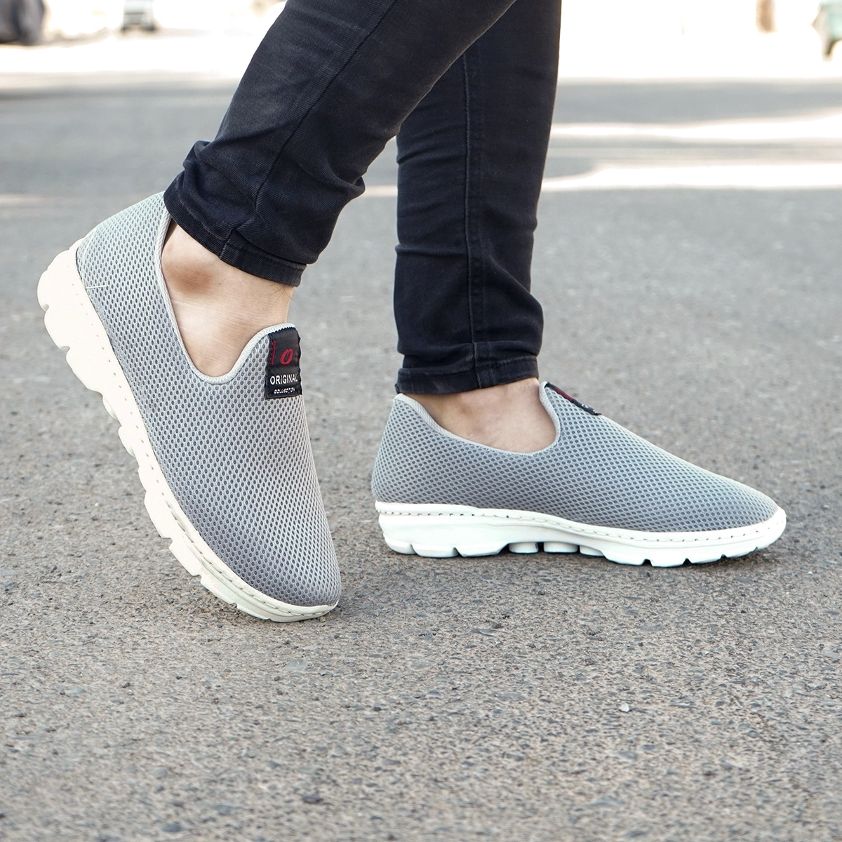 کفش ورزشی طوسی مردانه مدل Sasha