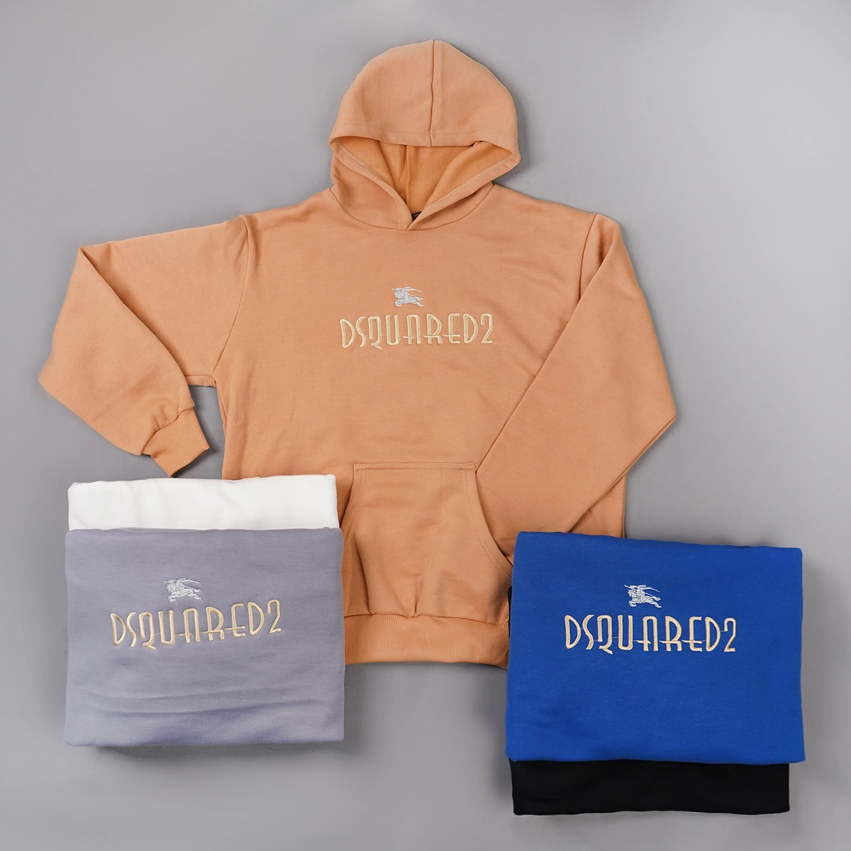 هودی مردانه مشکی DSQUARED2 مدلBehrad