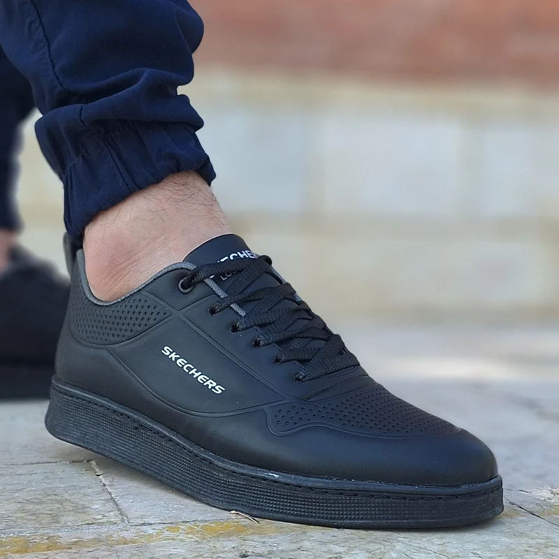 کفش تخت مردانه مشکی Skechers مدلDavid