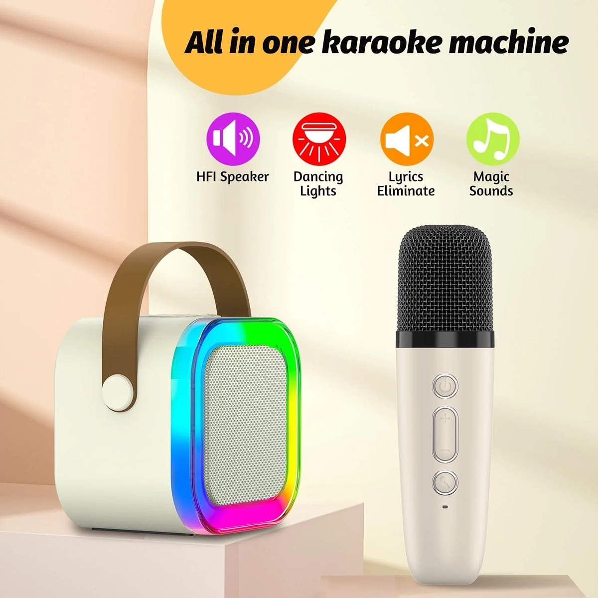 اسپیکر بلوتوثی با میکروفون مدل Karaoke K12