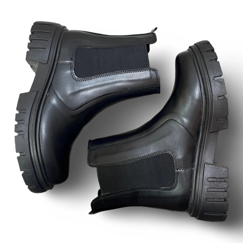 نیم بوت زنانه چلسی دوطرف کش-مشکی