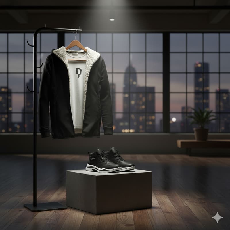 شنل خز سفید venitکفش emto مشکی