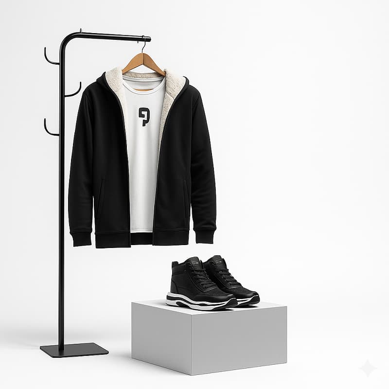 شنل خز سفید venitکفش emto مشکی