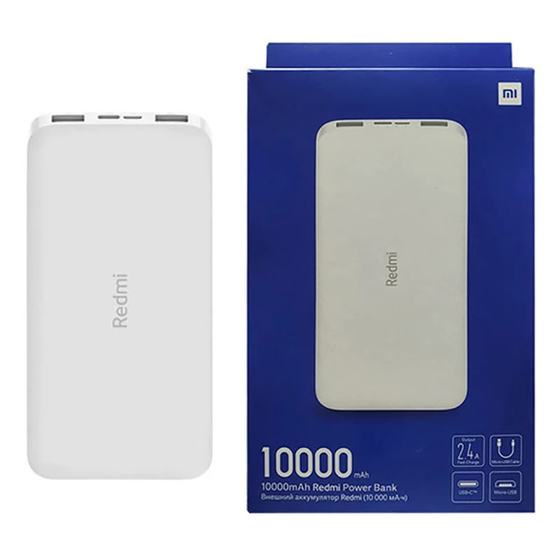 پاور بانک شیائومی ۱۰۰۰۰ میلی آمپر redmi-چند رنگ