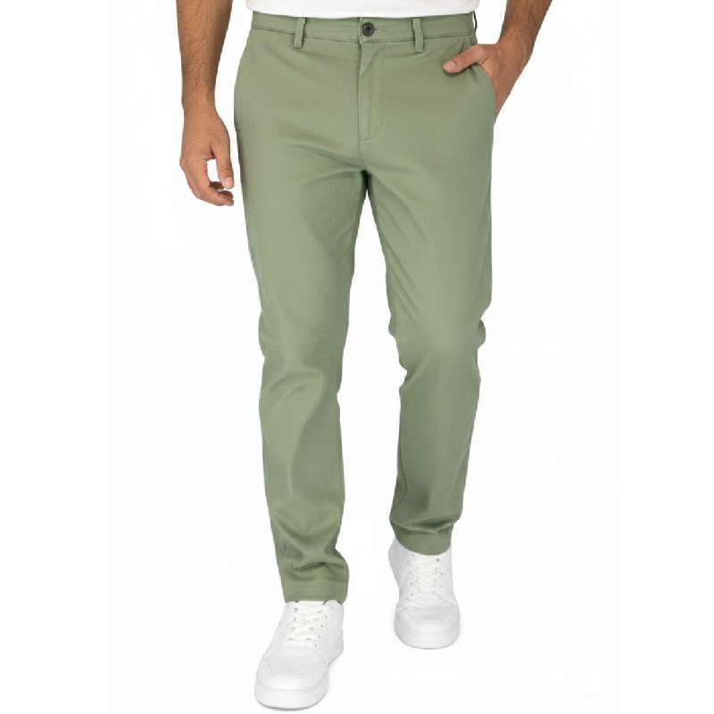 شلوار مردانه بنگال کش دم پا ساده مدل Behnam-سبز