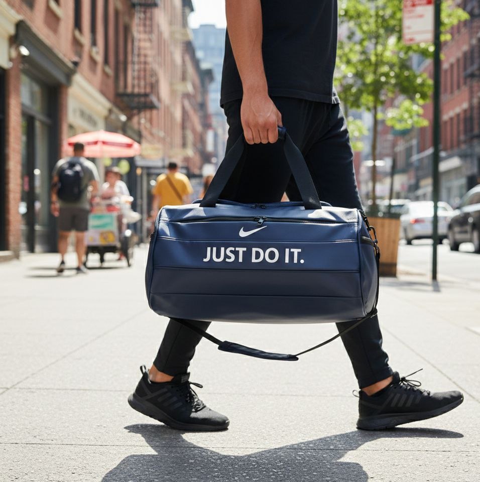 ساک ورزشی نایکی مدل Just do it-سرمه ای