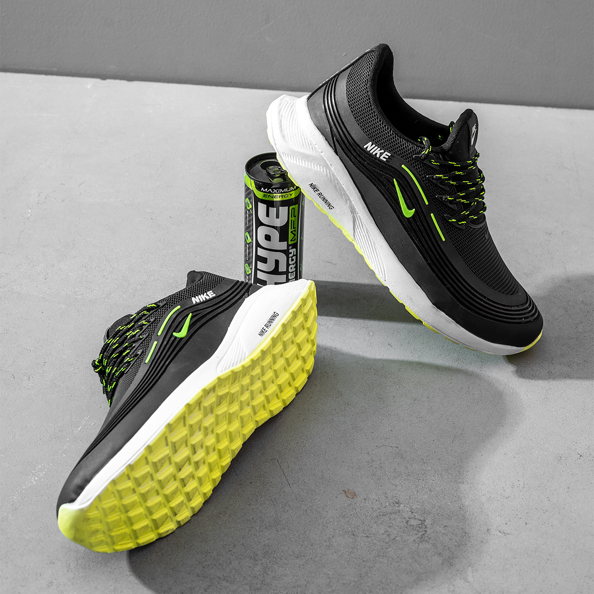 کفش ورزشی Nike مردانه مشکی سبزمدل Viliam