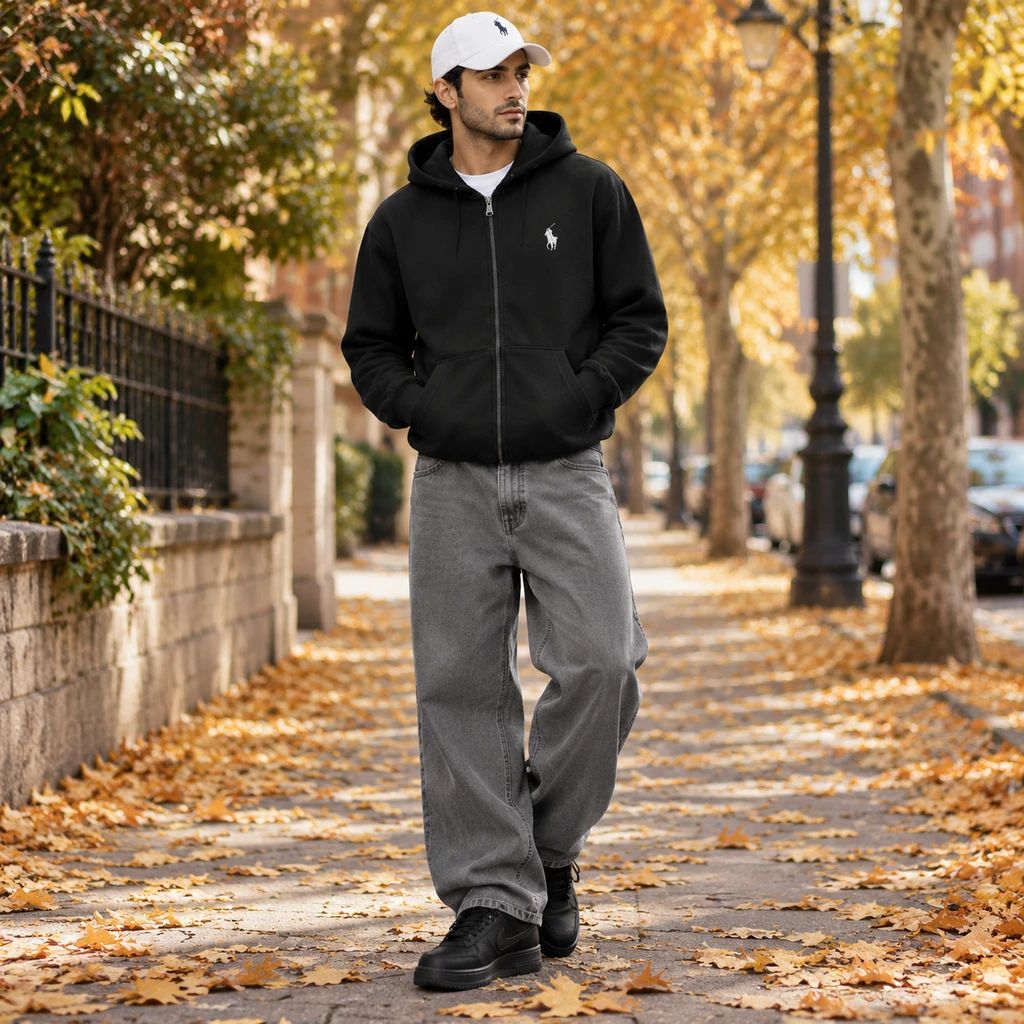 پکیج سوئیشرت دورس کلاهدار مردانه مدل Adrian کفش ورزشی مدل Rota ویژه
