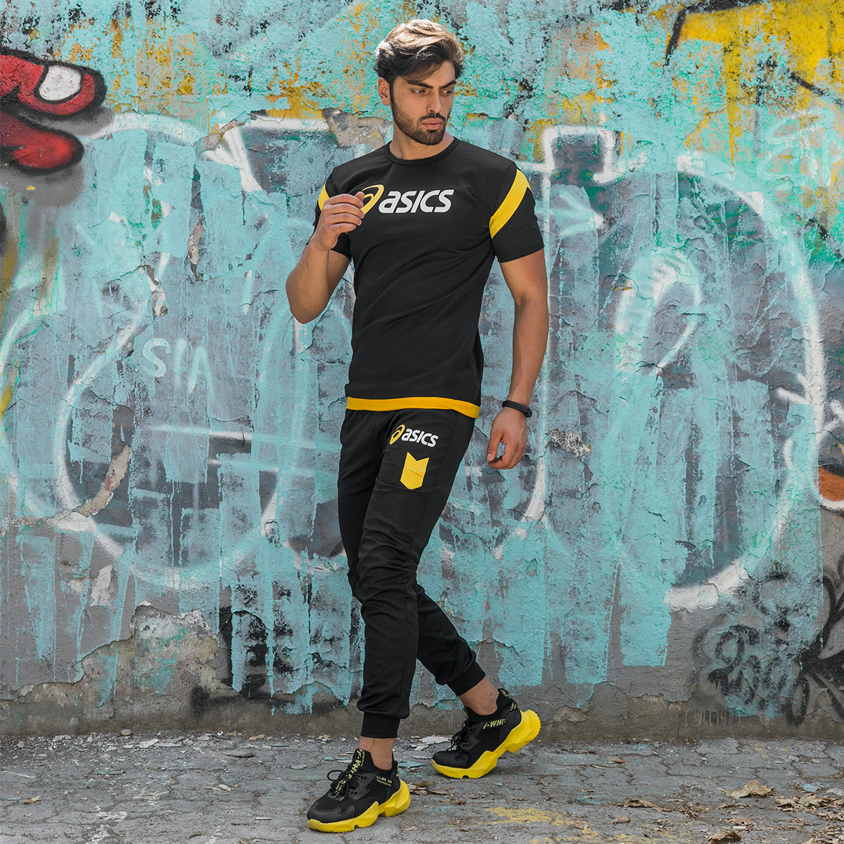 ست تیشرت شلوار Asics مردانه مدلFarbod