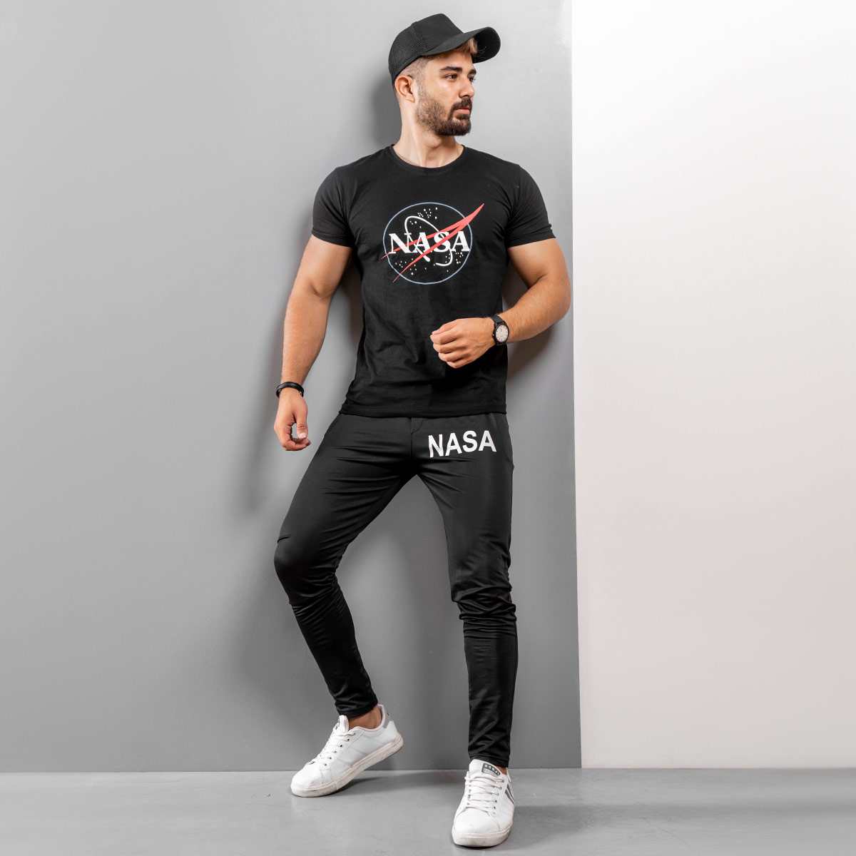 ست تیشرت شلوار Nasa مردانه مدل Roxy