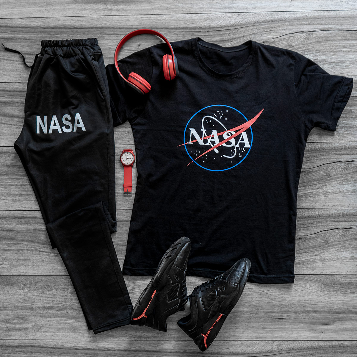 ست تیشرت شلوار Nasa مردانه مدل Roxy