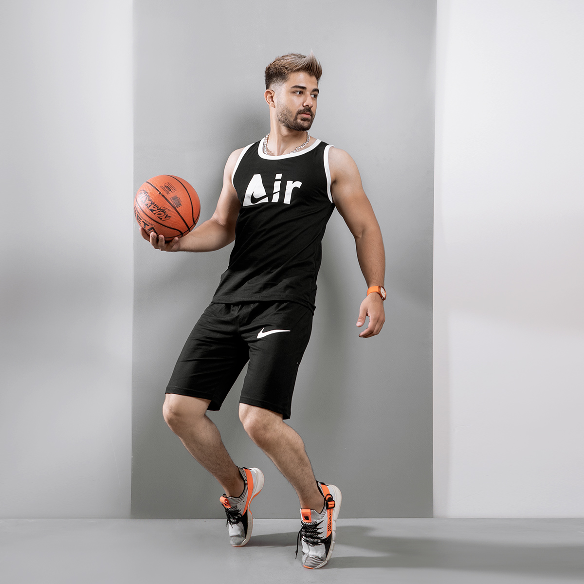 ست رکابی شلوارک Nike Air مردانه مدل Yaka
