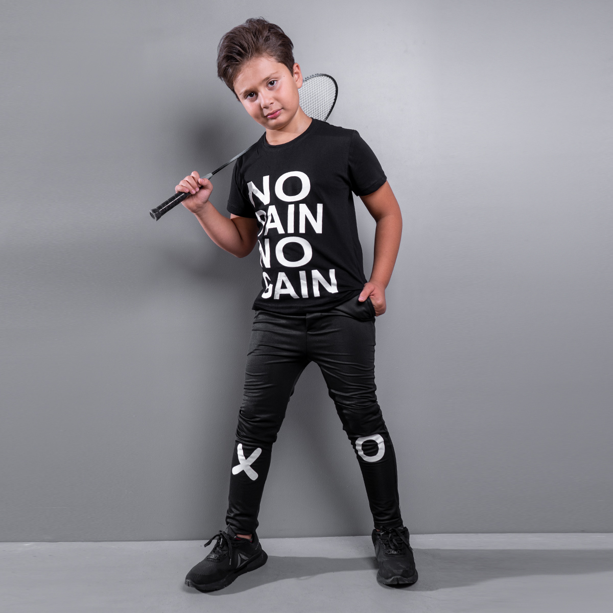 ست بچگانه تیشرت شلوار مدل NO Pane No Gain