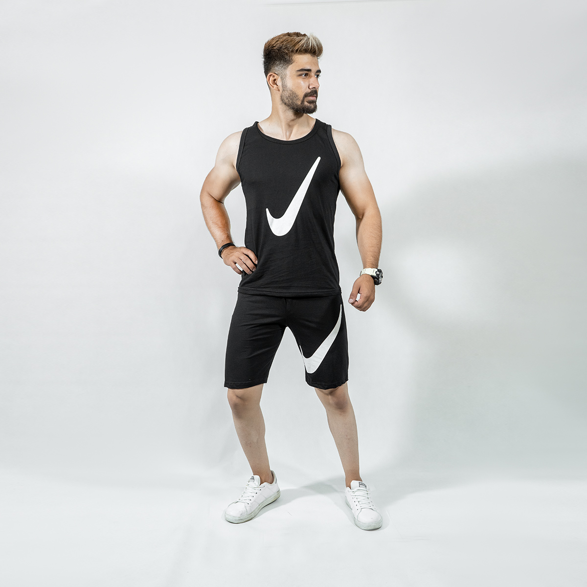 ست رکابی شلوارک Nike مردانه مدلMany