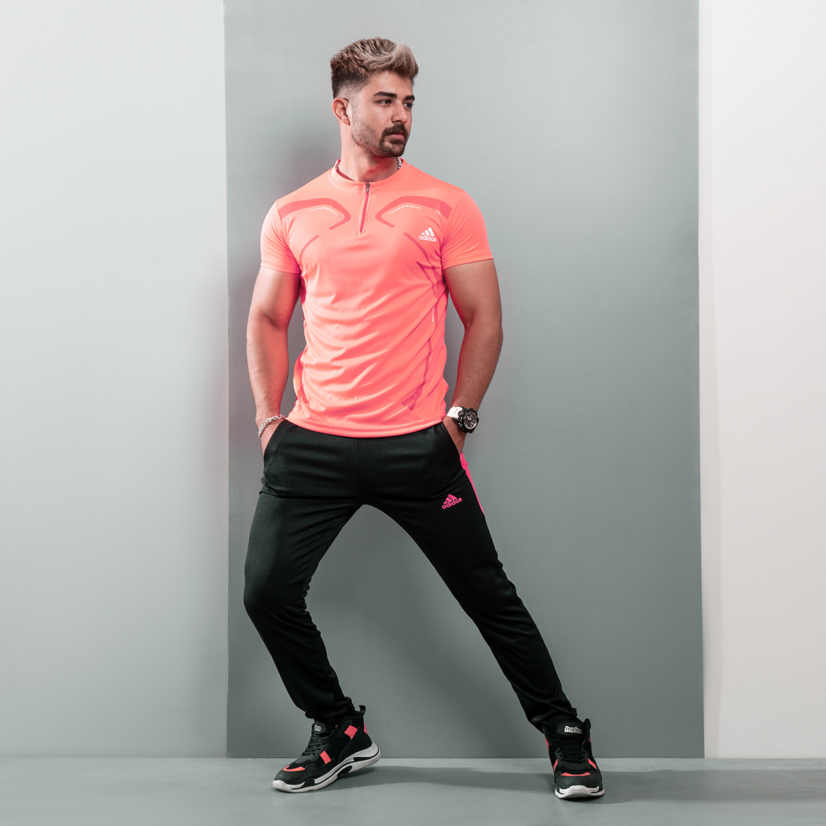 ست تیشرت شلوارAdidas مردانه مدل Manian
