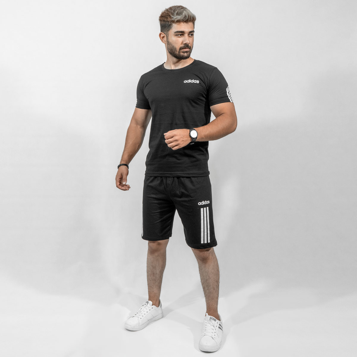 ست تیشرت شلوارک Adidas مردانه مدل Zorix
