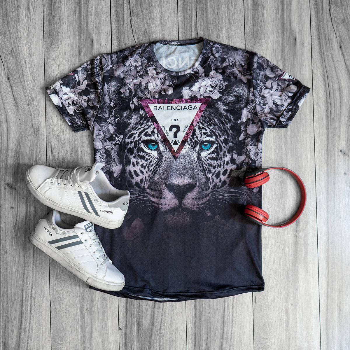 تیشرت مردانه مدل Leopard(T)